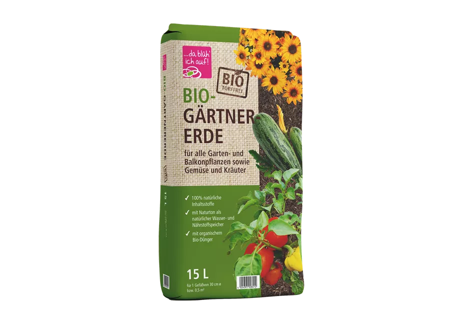 BioGärtnerErde,da blüh' ich auf! Eigenmarke Blumenland Wiedmaier