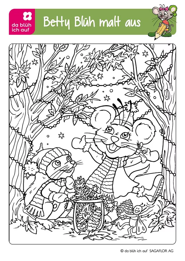 Betty Blüh Ausmalbild 6 25