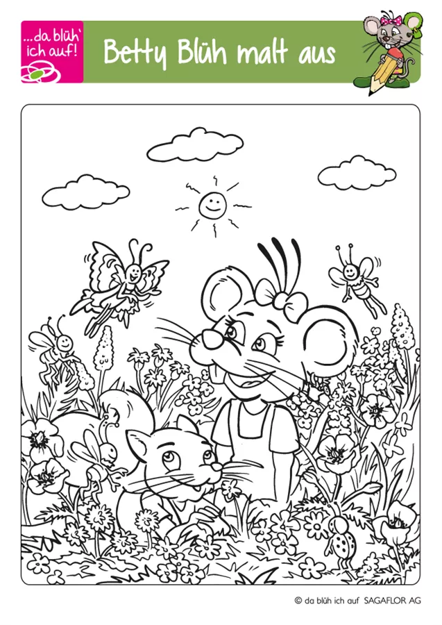 Betty Blüh Ausmalbild 1 26